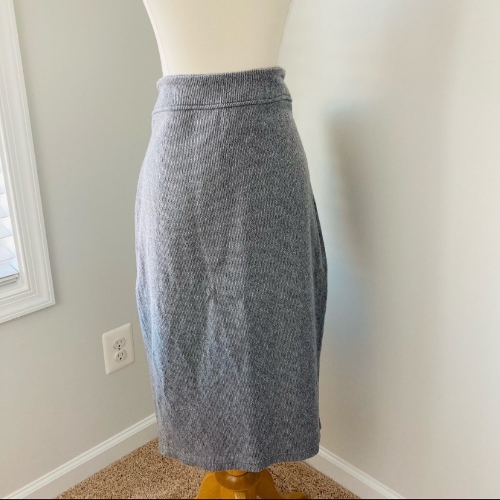 Toad&Co Gray Boogaloo Midi Skirt, Size XL
